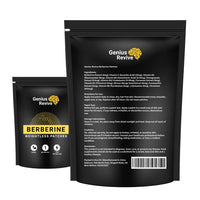 GeniusRevive | Berberine Weightless Patches | Natural Shape & Energy Support | Plant-Powered Blend with Berberine, Vitamins B1-B12, Chromium & Botanicals | 30 Vegan Patches | 1 Month Supply