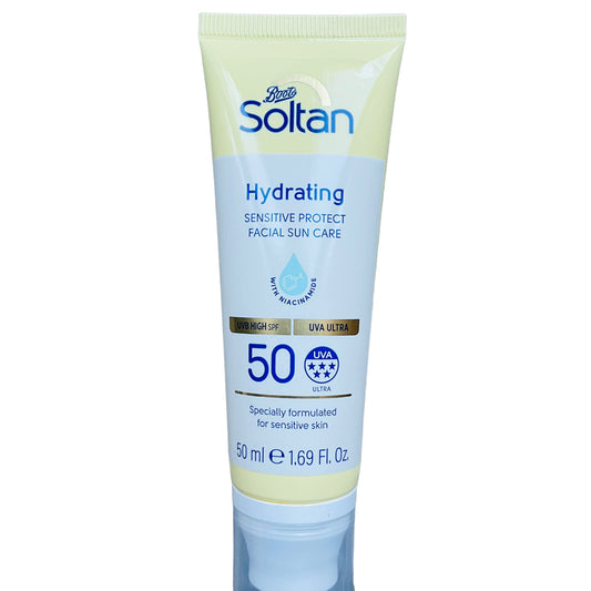 Generic Soltan Hydrating Facial Suncream SPF 50 50ml - with Niacinamide - Sensitive
