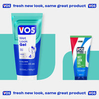 VO5 Wet Look Styling Gel, High Shine Hair Styling Product, Long-Lasting Maximum Hold, Quick-Drying, Non-Sticky, for Slick Back & Wet Looks, 200ml