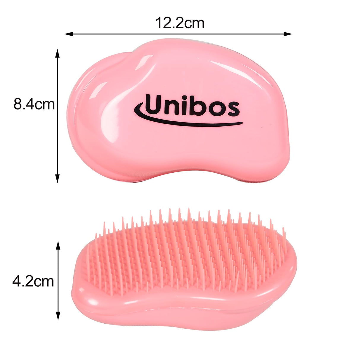 Unibos | Hairbrush - The Detangling Hairbrush Wet & Dry Hair | For All Hair Types | Best Brush/Comb for Women, Girls, Men & Boys - Use in Wet and Dry Hair | 2pcs (Pink&Purple)