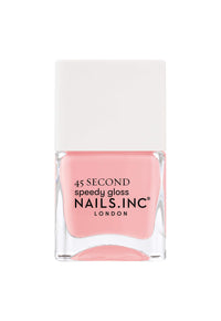 Nails Inc 45 Second Speedy Gloss, Knightsbridge Nights Out, Peach, No Chip, Long Lasting, Quick Dry, Air Dry, Professional Manicures & Pedicures, Fingernails & Toenails, Vegan Nail Polish, 14 ML