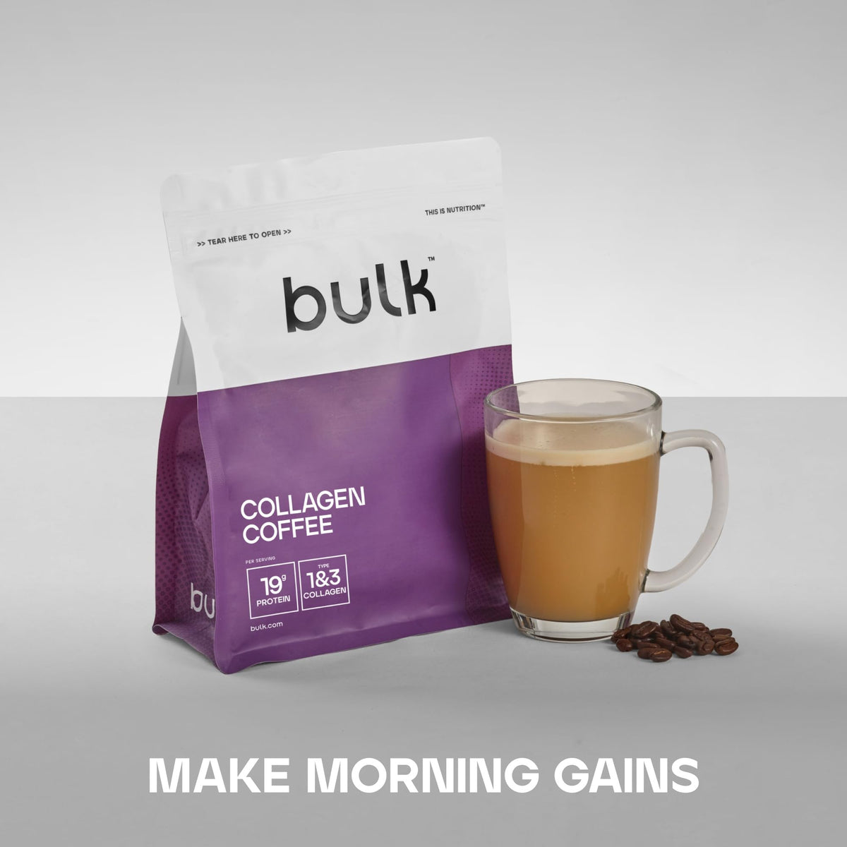 Bulk Collagen Coffee, High Protein Mocha Coffee with Single-Origin Arabica