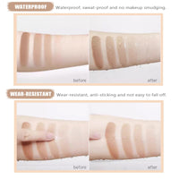 Shengqialun Tattoo Cover Up Makeup, Waterproof Tattoo Cover Up 2pcs, Scar Concealer Waterproof, Body Makeup for Scars Birthmarks, Long-Lasting Smudge-Proof, Portable Concealer Kit (Light & Dark)