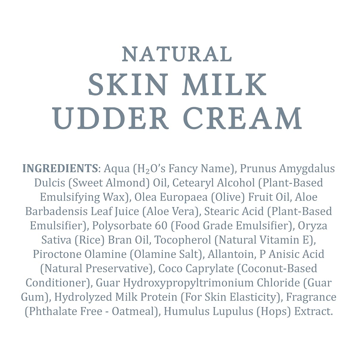 MooGoo Natural Skin Milk Udder Cream 200g - Non-Comedogenic, Lightweight & Calming Lotion for Face, Hands & Body. For Women & Men with Sensitive, Itchy or Damaged Skin.