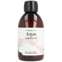 nikura Nikura Argan Oil Cold Pressed - 250ml | For Hair Growth, Face, Skin | 100% Pure | Perfect for Natural Moisturiser & Conditioner, Hair Mask, Body Oil, Cuticles | Vegan & UK Made | BPA Free