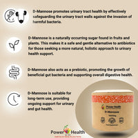 Grace nnvg Power Health D-Mannose 1000mg 60 Tablets