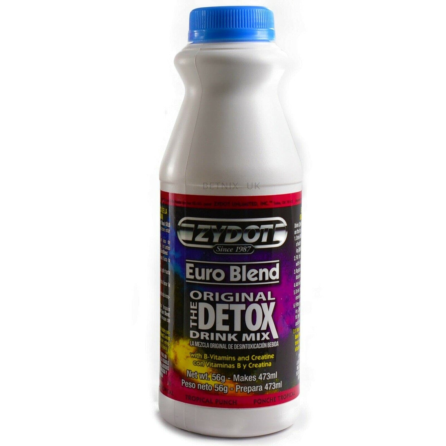 Zydot Euro Blend Urine Cleansing Powdered Drink Mix - Flavour: Tropical (Multi-Fruit), 1 Pack (1 x 56 g)