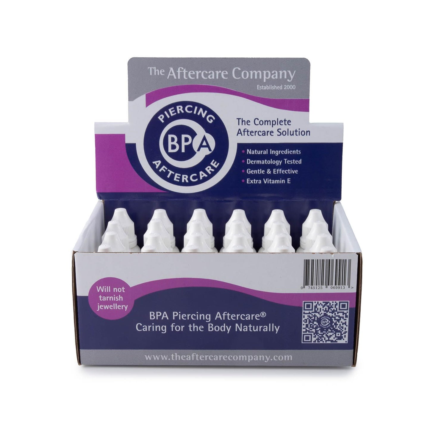 BPA Piercing Aftercare 1 x 10ml Bottle from The Aftercare Company - Dermatology Tested - Vegan Friendly - Cruelty Free - Unique Formula