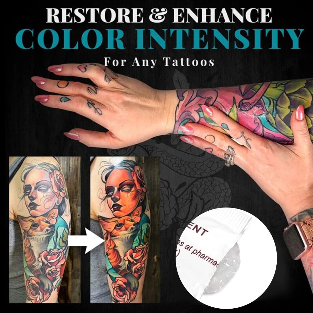 Eyeluvlashes PROFESSIONAL EYELASH EXTENSIONS Vitamin A D Tattoo Aftercare Cream Gel Healing Skin Anti-Scar Preserve Color PMU Care Tattoo Accessories (5 SACHETS)