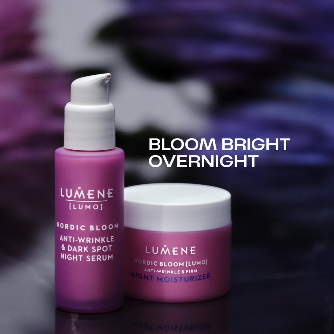 Lumene LUMENE Nordic Bloom [LUMO] Anti-Wrinkle & Firm Night Moisturizer | Rejuvenates Skin Overnight with Pre-Retinol Complex & Nordic Lingonberry | Smooths, Firms & Boosts Radiance | Vegan Formula | 50 ml