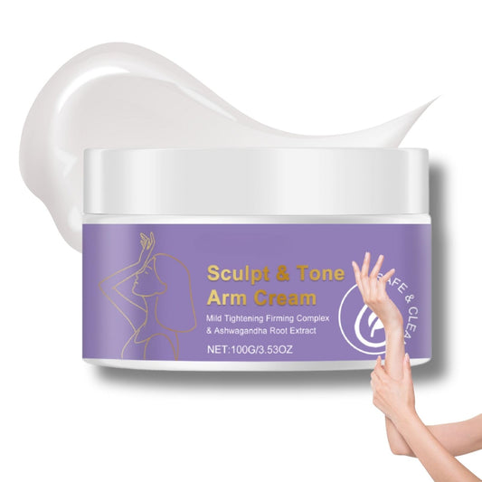 Cureluxe Sculpt & Tone Arm Cream – Skin Firming Body Cream for Women, Upper Arm Firming Cream to Reduce Crepey Skin on Arms, Body Moisturiser for Dry Skin with Deep Hydration & Elasticity Boost