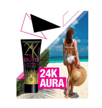 Power Tan 24K Aura Bronzing Sunbed Tanning Accelerator with Carrot Oil Beta Carotene Natural DHA Free Bronzer Tingle Free Indoor Tanning Cream | 250ml