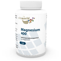 Vita World Magnesium 400Mg 120 Capsules Made in Germany
