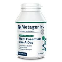 Metagenics Multi Essentials One A Day Multivitamin - 26 Vitamins & Minerals - Vegetarian and Vegan - 60 Tablets