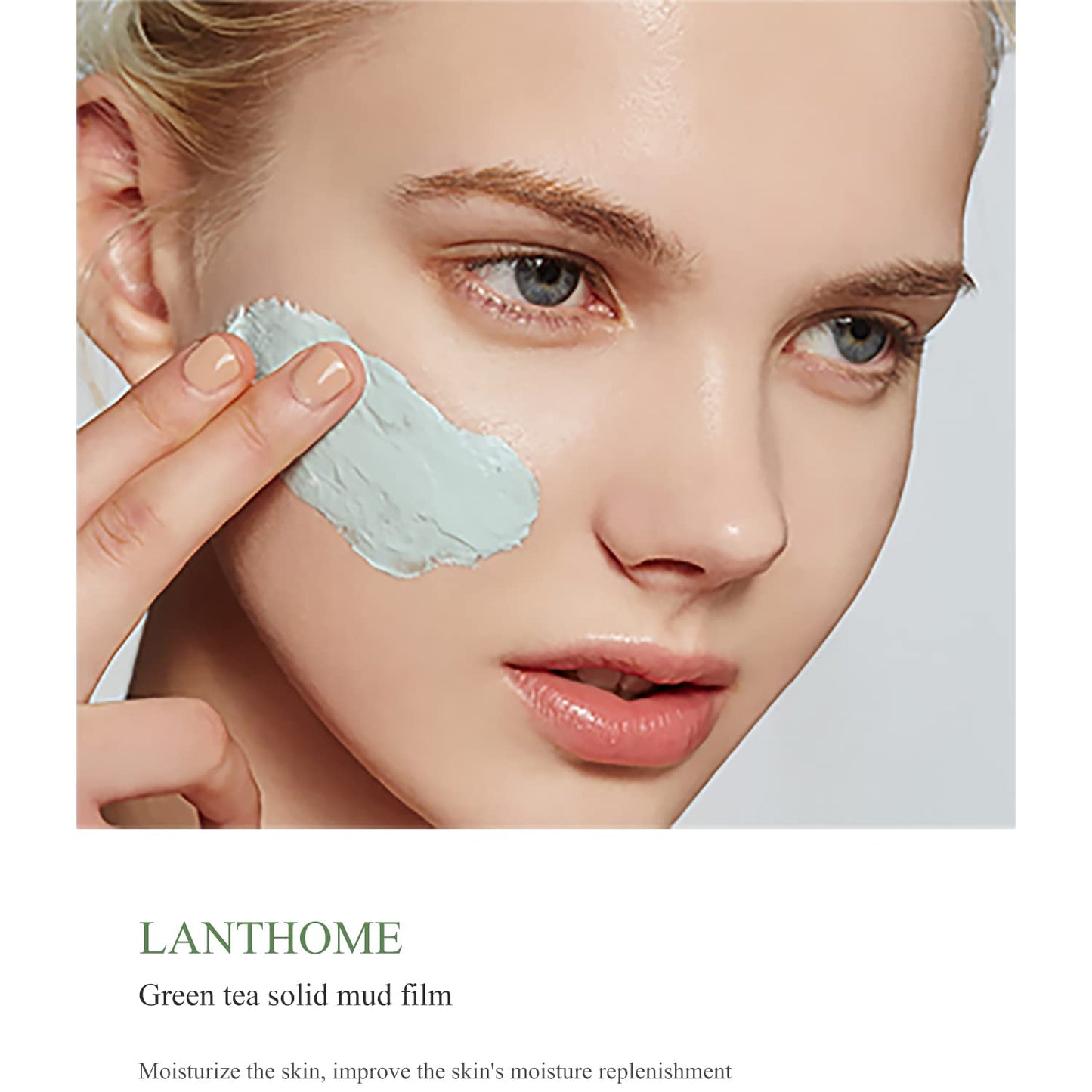 Nova9 Green Tea Musk Clay Facial Deep Cleansing, Whitening, Poreless Skincare Green Mask Stick