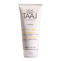TAAJ | Lait Irisé Delhicieux | ABHYANGA | Hydrates, Protects & Softens | For supple, shower and refreshed skin | No Greasy Effect | 96% ingredients of natural origin | Cruelty Free | 200ml