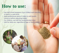 Seagreens Organic Seaweed Food Supplement Granules, 90g, 3 Month Supply, Vegan & Additive-Free, Seaweed Supplement for Humans & Diet Support