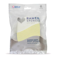 RAMER Ramer Shower Sponge - Super Soft Body Sponge Small (Yellow)