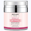 SEFUSON Retinol Moisturizer Cream,For Face&Eye Area Anti Aging Wrinkles & Acne & Fine Lines,with Vitamin E&Hyaluronic Acid & Jojoba Oil.Best Night&Day Facial Cream.With 2.5% Active Retinol (50Milliliter)