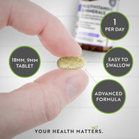 Multivitamins & Minerals (2 Packs of 365) - 730 Vegan Multivitamin Tablets - 2 Year Supply - Multivitamin Tablets for Men & Women with 26 Essential Active Vitamins & Minerals - Made in UK by Nutravita
