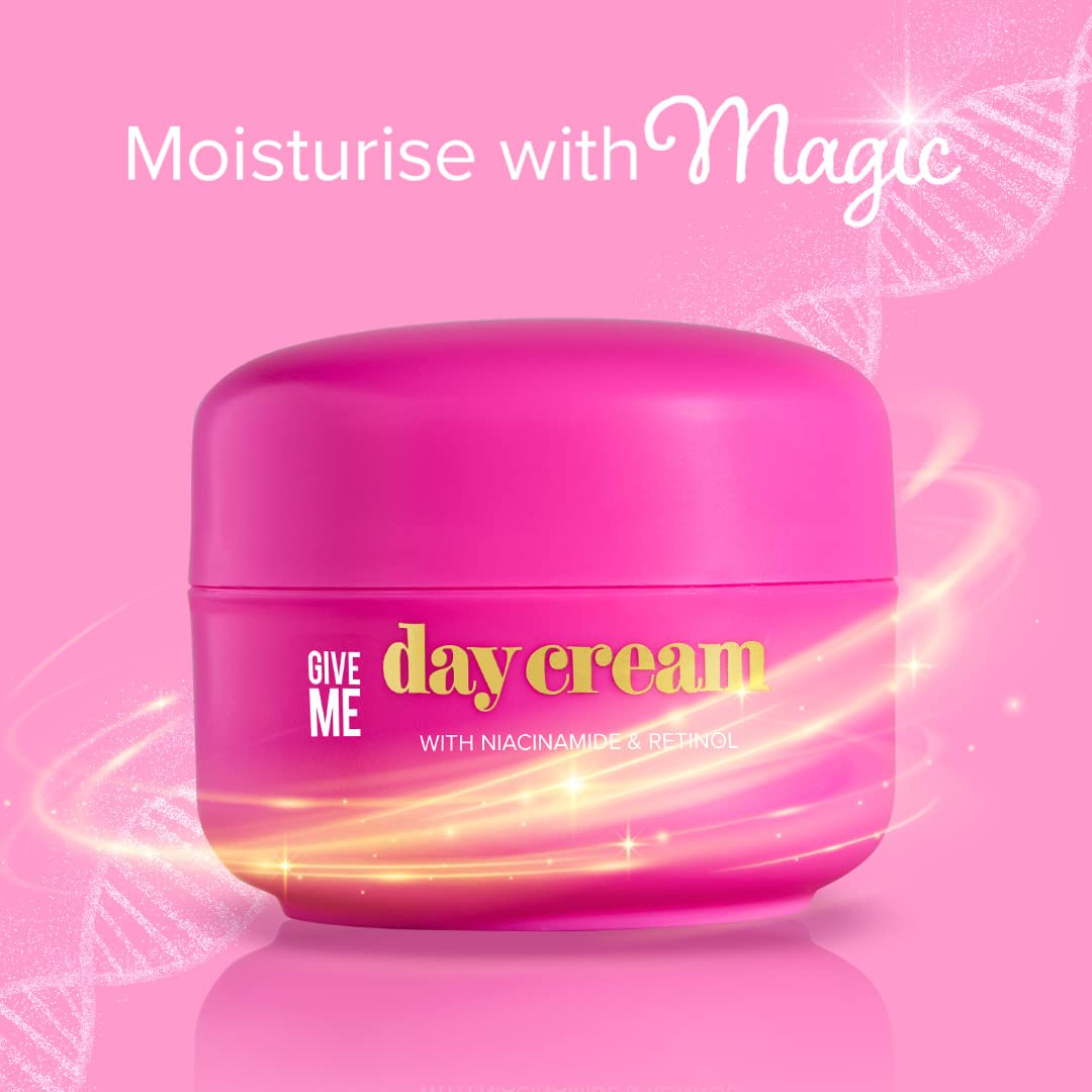 Give Me Anti-Ageing Day Cream 50 ml - Lightweight Whipped Gel-Like Formula, Non-Greasy Luxurious Hydration, Paraben-Free - Made with Skin-Plumping Retinol, Repairing Niacinamide, & Vitamin E