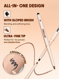 SHEGLAM Gel Glide Eyeliner Pencil Creamy Waterproof Smudgeproof Longwearing Eyeliner-Black