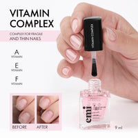 EMI Nail Care Power Trio for strong, healthy, and nourished nails vitamin therapy Argan Power A, E, and F Vitamin Complex Keratin Serum protective shield Emi Nail Therapy System