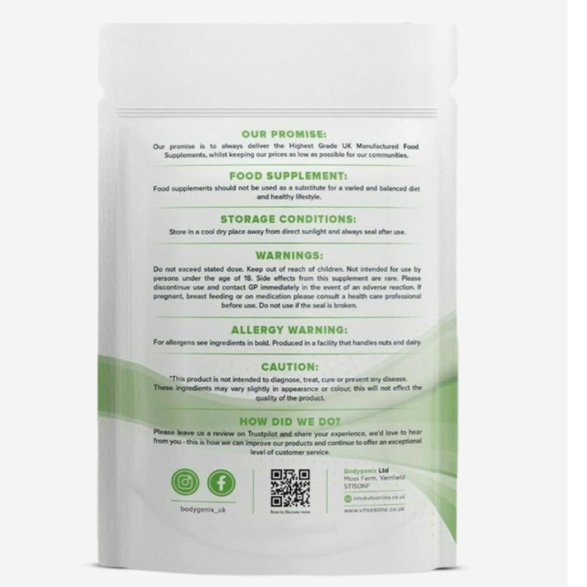 Bodygenix Spearmint Leaf Capsules - 500mg Hormonal Balance Digestive Health Fatigue & Stress Relief Support Antioxidant Formula Natural Food Supplement - 120 Capsules 4 Month Supply