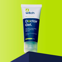 Witch Doctor Gel 35ml with Witch Hazel, helps calm and soothe skin. Packaging may vary