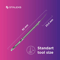 Staleks Silver Classic Professional Cuticle Scissors, Stainless Steel, Curved, Ambidextrous, 15.0 Grams, SE-50/2