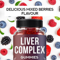 SASH Vitality Liver Detox Complex Gummies | 14-in-1 Vegan Formula with Turmeric, Artichoke & More | Sugar-Free, Gluten-Free | Liver Support | 90 Vegan Gummies | Gel/Candy Supplement