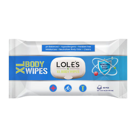 LOLE'S XL Body Wipes - Cleansing, Hydrating & Rinse Free - Extra Large Soft & Wet Body Wipes for Adults, Daily Use & Immobile - No Harsh Chemicals, Parabens Free