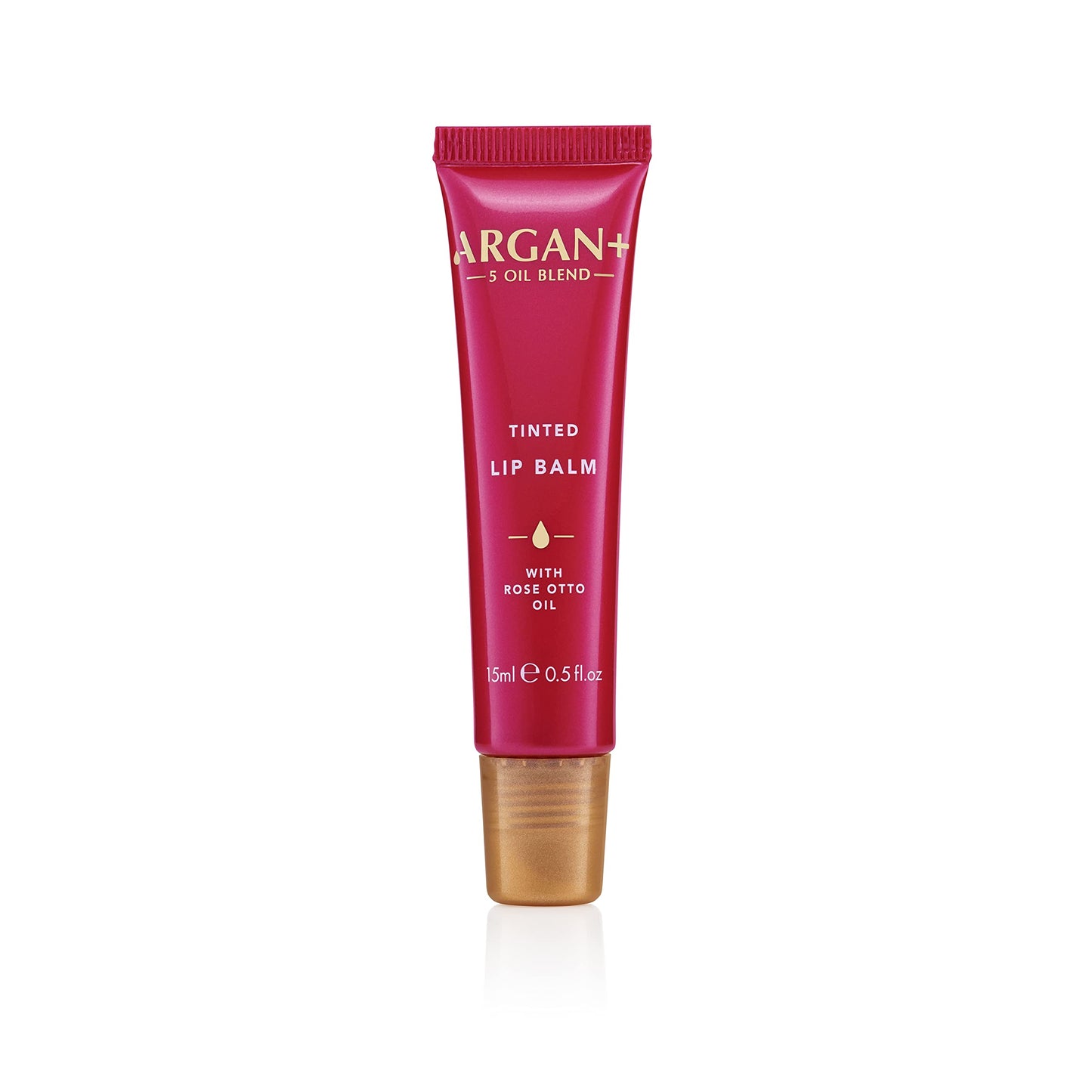 ARGAN+ 5 OIL BLEND ARGAN Tinted Lip Balm With Rose Otto Oil, 15ml
