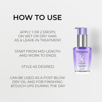 Kérastase Blond Absolu, Intense Blonde Strengthening Hair Oil, For Sensitised Lightened or Highlighted Hair, With Hyaluronic Acid & Edelweiss Flower, Huile Cicaextreme, 30ml