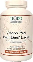 Boru Supplements Boru Organic Grass Fed Irish Beef Liver Capsules (180 Capsules) Organically Reared
