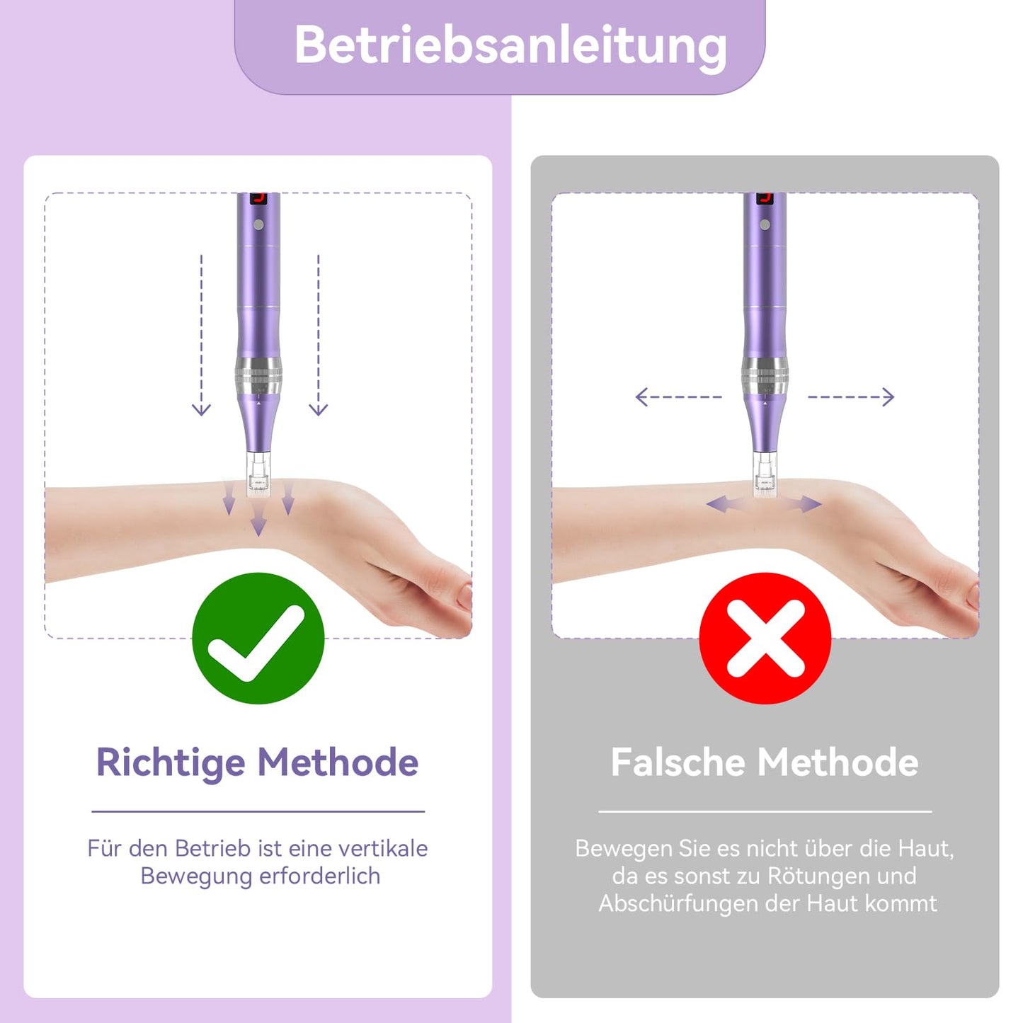 QUELLE Professional Wireless Microneedling Pen Derma Pen with 16 Replacement Cartridges 5 Speeds Adjustable Micro Needling Microneedle Machine for Skin Care (Purple)