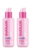 GUDLOX Gudlox Hair Gloss Serum with Glycolic Acid, Heat Protection, Shine Treatment, 150ml 2-Pack
