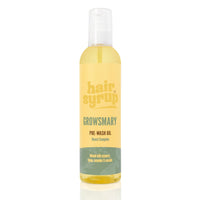 Hair Syrup | Rosemary Pre-Wash Hair Oil | Made with Rosemary, Thyme, Cucumber & Avocado | Nourish Your Scalp & Mind with Growsmary | Vegan | 100% Natural | 300ml Pump Bottle Applicator