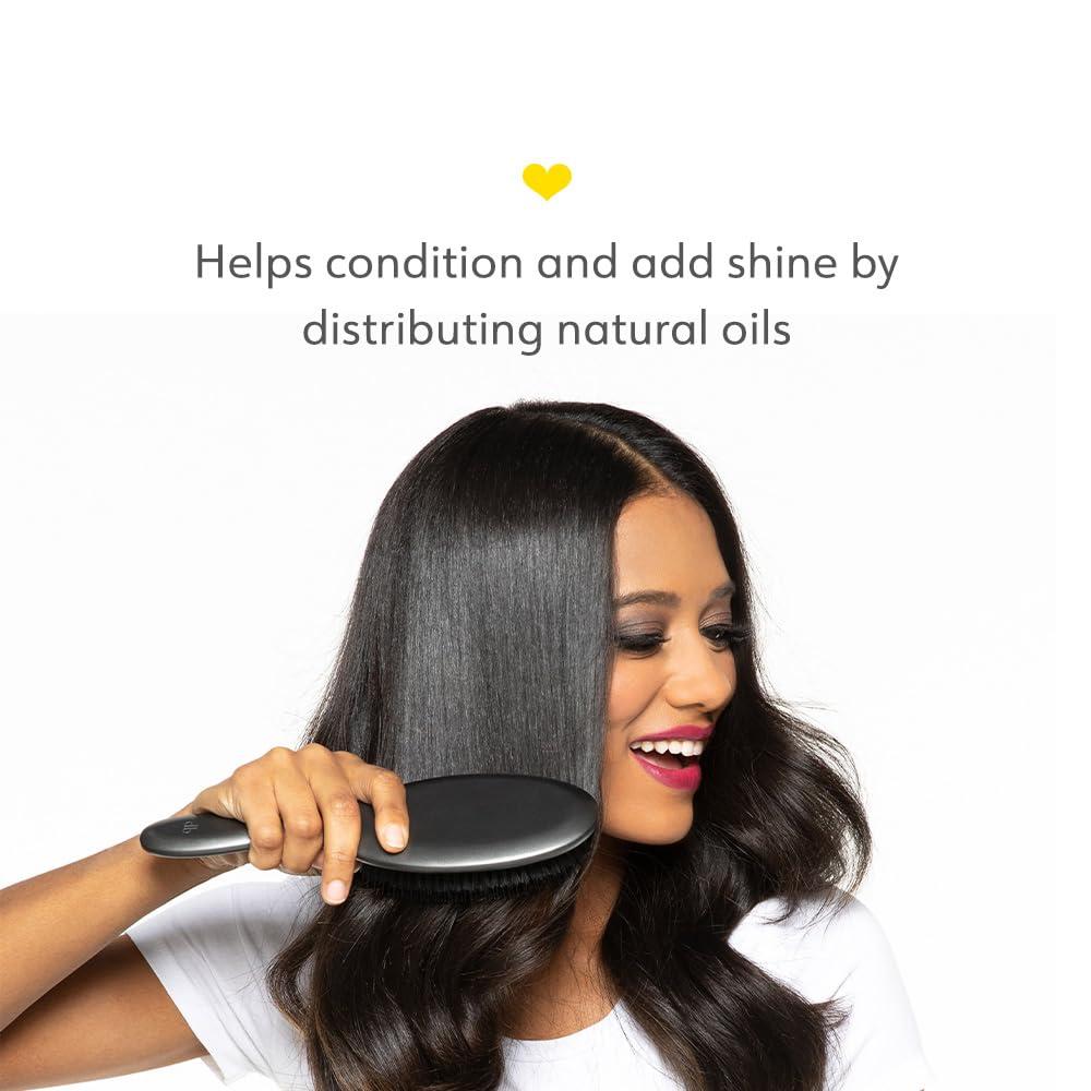 Drybar Bristle Hair Brushes - The Flat Mate range || Handcrafted boar bristle brush, premium boar and nylon bristles, lightweight imported beechwood, helps condition & add shine || All hair types