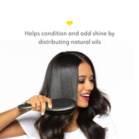Drybar Bristle Hair Brushes - The Flat Mate range || Handcrafted boar bristle brush, premium boar and nylon bristles, lightweight imported beechwood, helps condition & add shine || All hair types