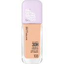 Maybelline New York Super Stay up to 30H Lumi-Matte Foundation, Medium-Full Coverage, Vegan Formula*, Amino Acids, Niacinamide, Vitamin E - Shade 108