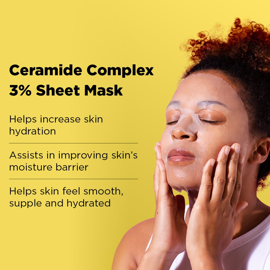 Skin Republic The Hydrating Skincare Set, Ceramide Sheet Mask, Collagen Eye Patches 3 Pairs, Hyaluronic Acid Serum 30ml