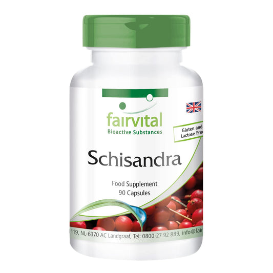 fairvital Fairvital | Schisandra - BULK PACK for 3 months - VEGAN - 90 capsules - Wu Wei Zi