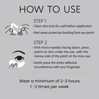 IZBEAUVO 2 Boxes Dissolving Microneedle Eye Patches, Hyaluronic Acid Micro Needle Eye Patches, Microcrystalline Eye Mask, Under Eye Patches For Dark Circles And Puffy Eyes, Hydrate, Firm & Smooth Fine Lines