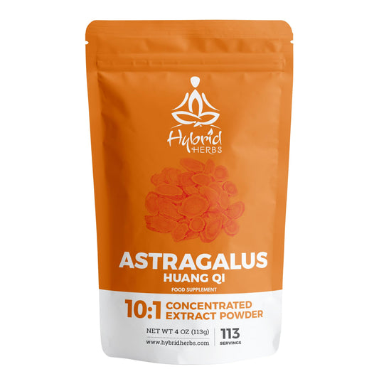 Hybrid Herbs HYBRID HERBS - Astragalus Powder | High Potency Supplement - 113 Servings (113g)