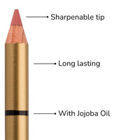 BROOKLIN IMPALA | Brooklin Waterproof Lipliner Color Caramel 215 | Permanent lip profiler | Water resistant lipstick | Long -term lipliner