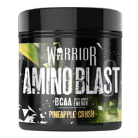 Warrior, Amino Blast - 270g - Branch Chain Amino Acid Powder (BCAA) - Helps Build Lean Muscle and Speed Up Recovery, Pineapple Chunk