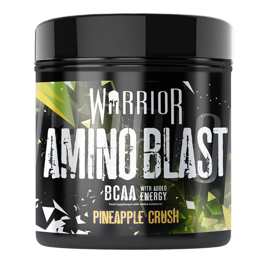 Warrior, Amino Blast - 270g - Branch Chain Amino Acid Powder (BCAA) - Helps Build Lean Muscle and Speed Up Recovery, Pineapple Chunk