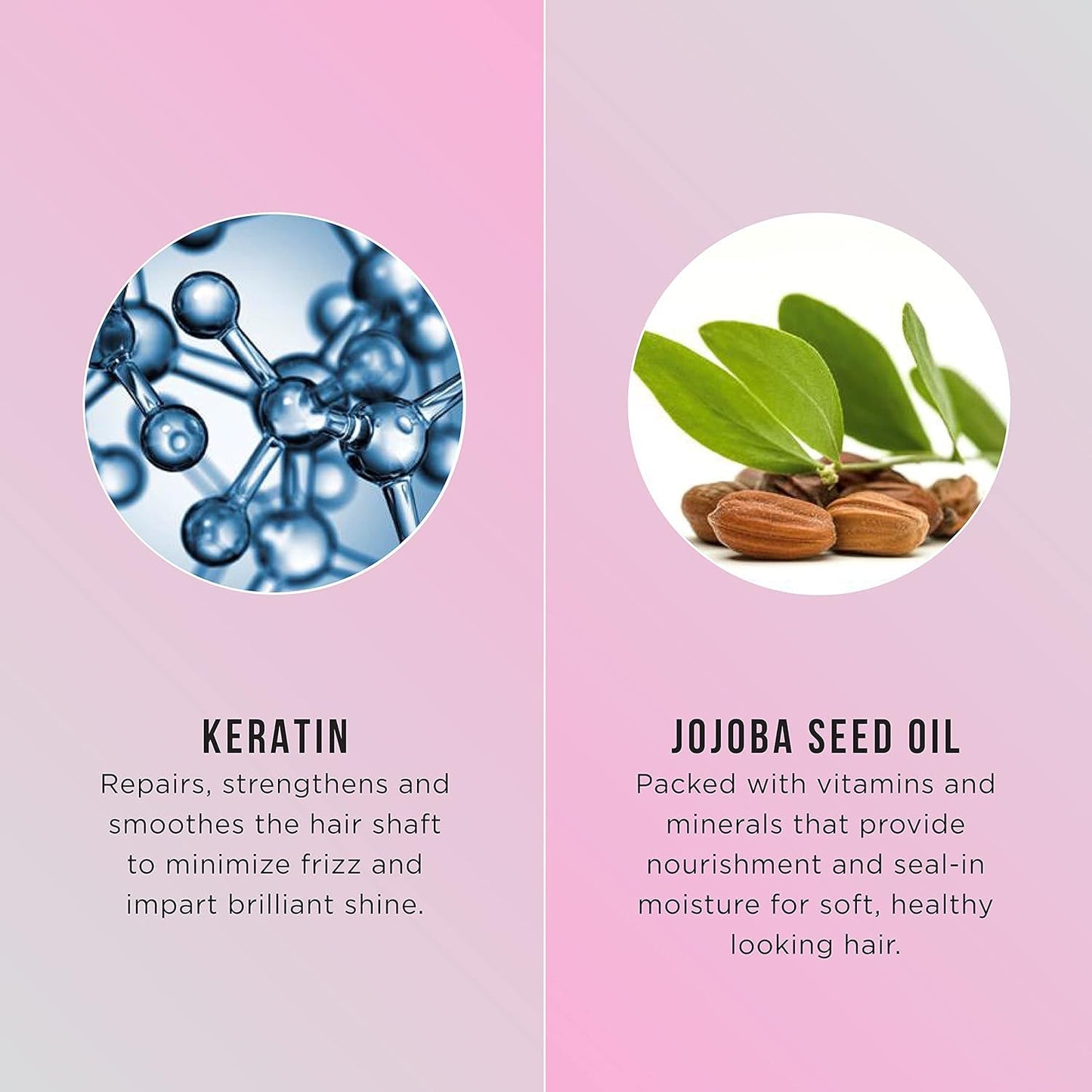 HASK Keratin Smoothing Deep Conditioner Treatment for all hair types, colour safe, gluten-free, sulfate-free, paraben-free - 1 50mL Packette