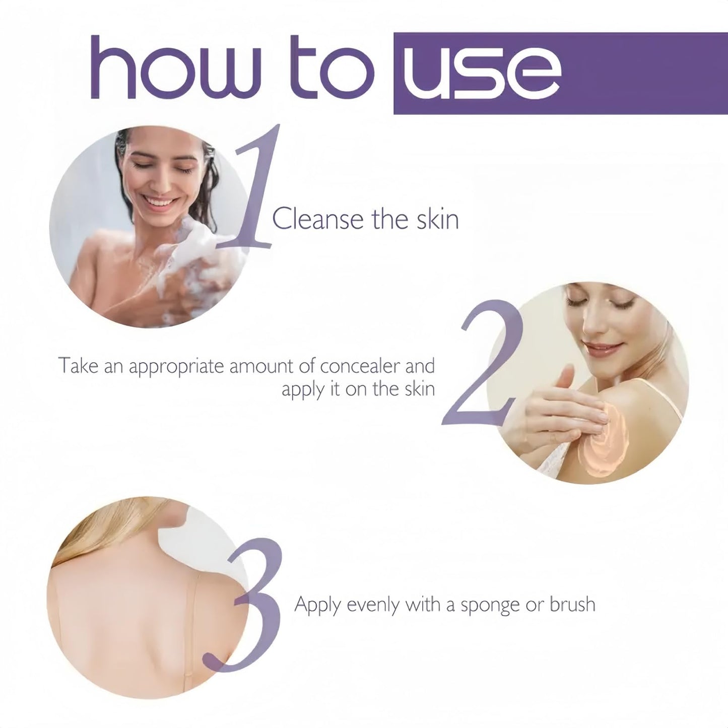 Mubuni 2 Color Tatto Cover Up Makeup,Waterproof Tatto Cover Up Cream,Full Coverage Body Makeup Set,Body Ma/keup Concealer Set,Tat/to Conce/aler Full Coverage,Two Color Sweatproof Cover Up Concea/ler S/et